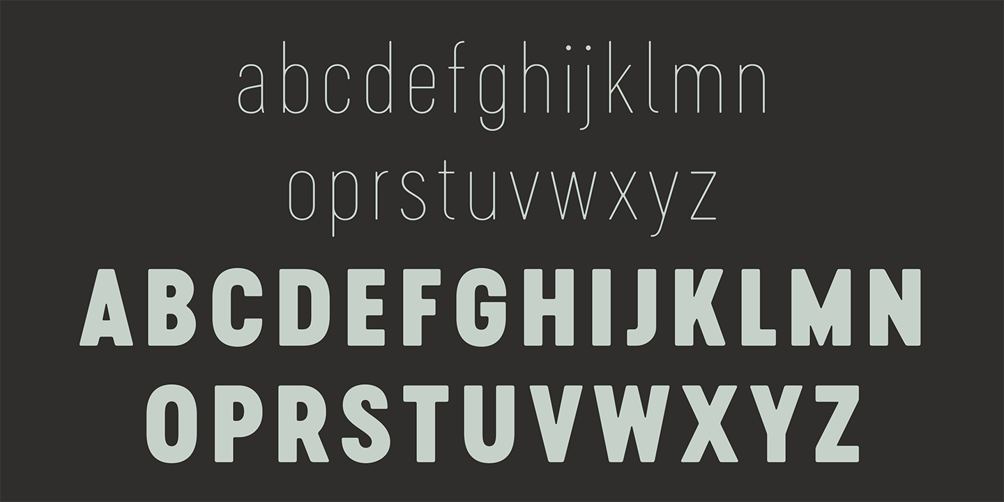Пример шрифта Cervino Condensed #9